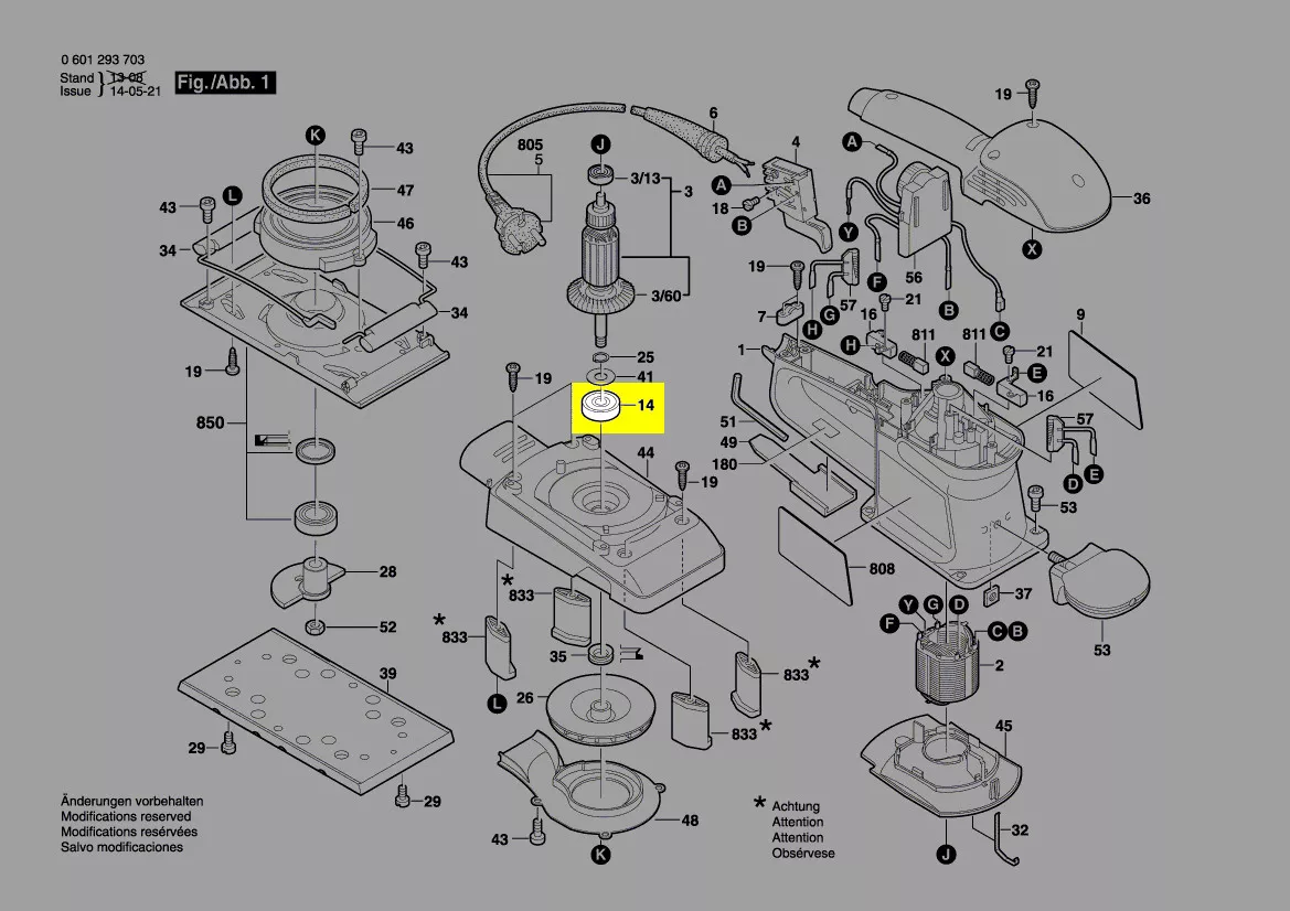 Roulement à billes réf. 1 619 P00 290 Bosch